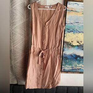 Veronica Beard Romper Women’s Nude Size 10 Sleeveless Drawstring Spring Designer